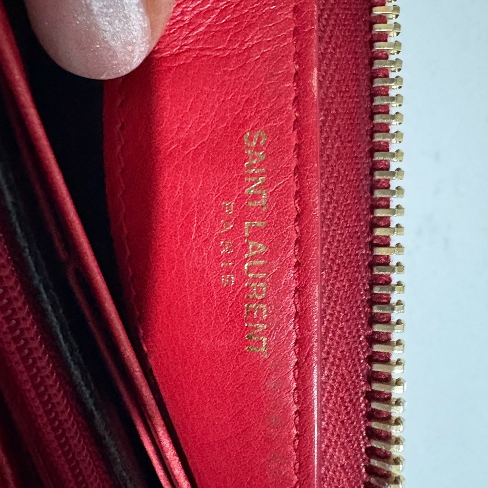 YSL SAINT LAURENT wallet rojo - Picture 8 of 12